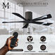 Atlas Irene-5H 42 inch Textured Bronze with Matte Black Blades Flush Mount Paddle Fan